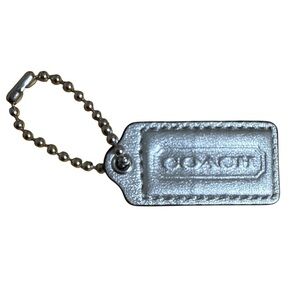 Coach Metallic Silver 2” Hang Tag